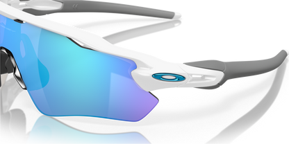 Oakley sunglass Radar® EV Path® Team Colors prizm sapphire Lenses with polished white Frame