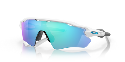 Oakley sunglass Radar® EV Path® Team Colors prizm sapphire Lenses with polished white Frame