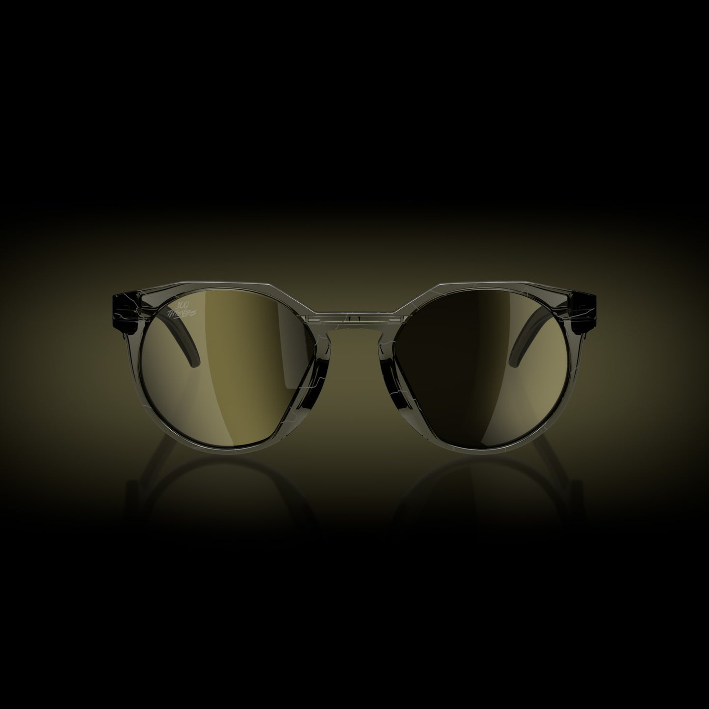 Oakley Sunglass HSTN 100 Thieves Collection prizm gaming™ 2.0 Lenses,  100t grey smoke Frame