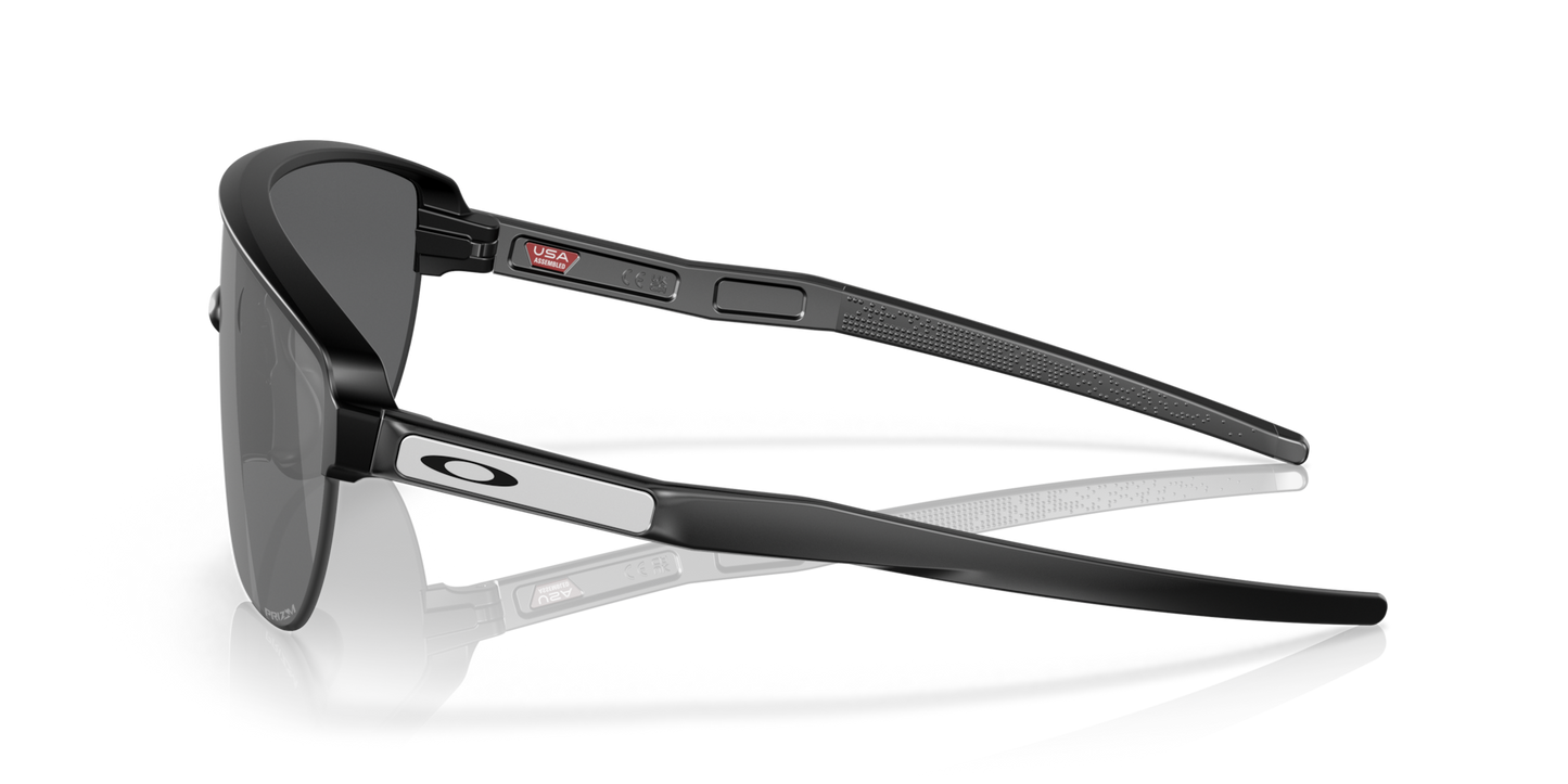 Oakley Sunglass Corridor (Low Bridge Fit) prizm black Lenses,  matte black Frame