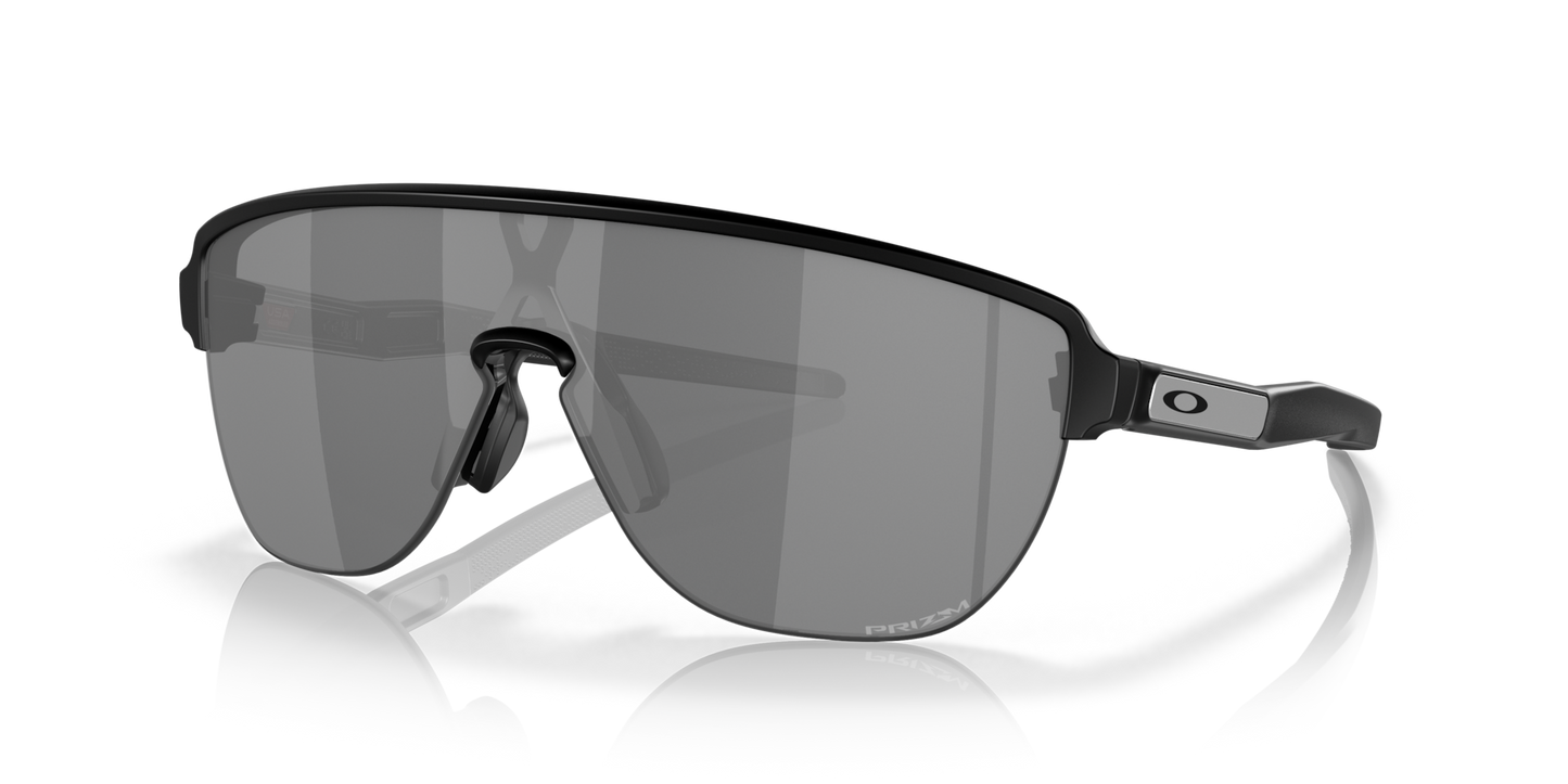 Oakley Sunglass Corridor (Low Bridge Fit) prizm black Lenses,  matte black Frame