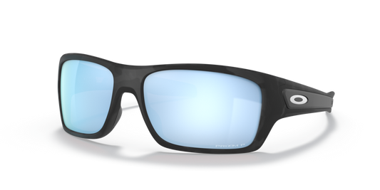 Oakley Sunglass Turbine prizm deep water polarized Lenses with matte black camo Frame