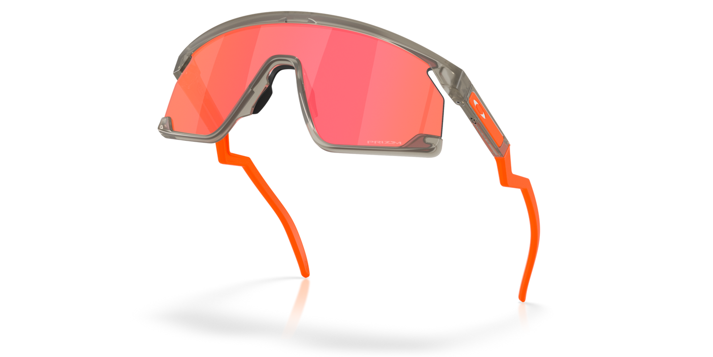 Oakley Sunglass BXTR prizm trail torch Lenses with matte grey ink Frame