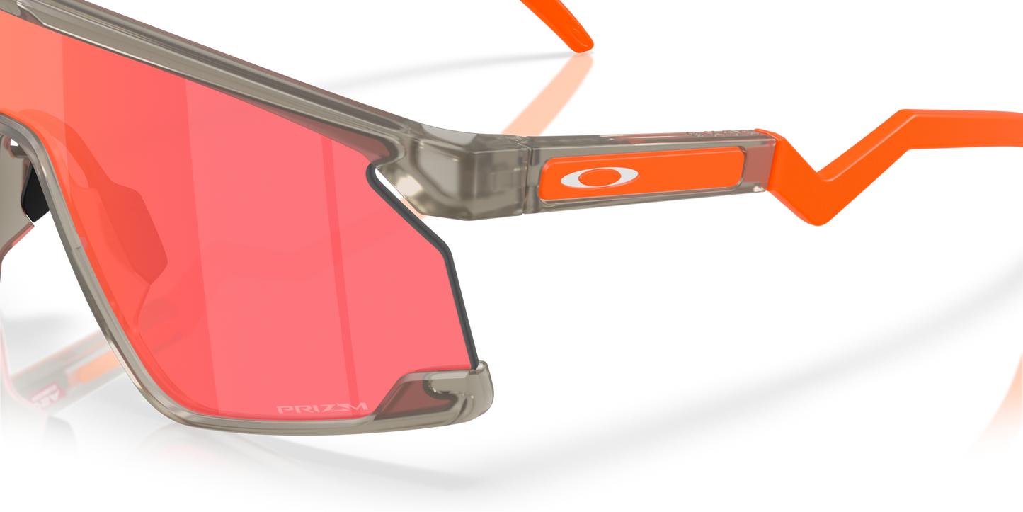 Oakley Sunglass BXTR prizm trail torch Lenses with matte grey ink Frame