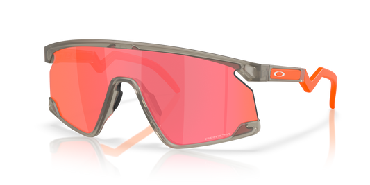 Oakley Sunglass BXTR prizm trail torch Lenses with matte grey ink Frame