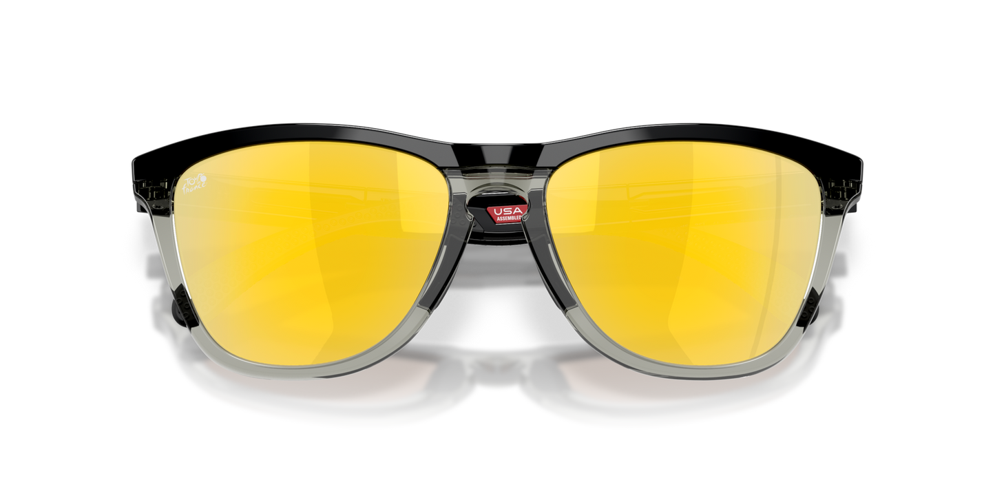 Oakley Sunglass Tour De France™ Frogskins™ Range prizm 24k polarized Lenses,  matte black Frame