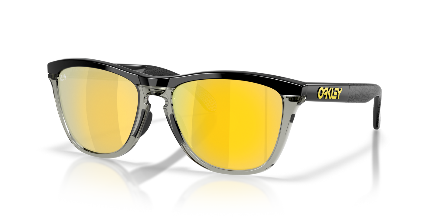 Oakley Sunglass Tour De France™ Frogskins™ Range prizm 24k polarized Lenses,  matte black Frame