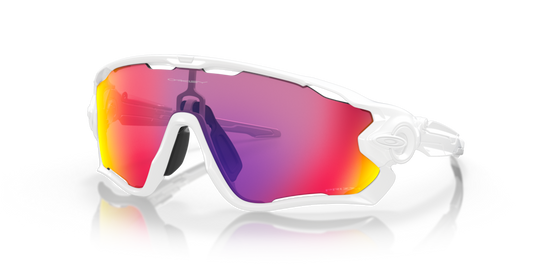 Oakley Jawbreaker  Polished White Frame with Prizm Road Lenses