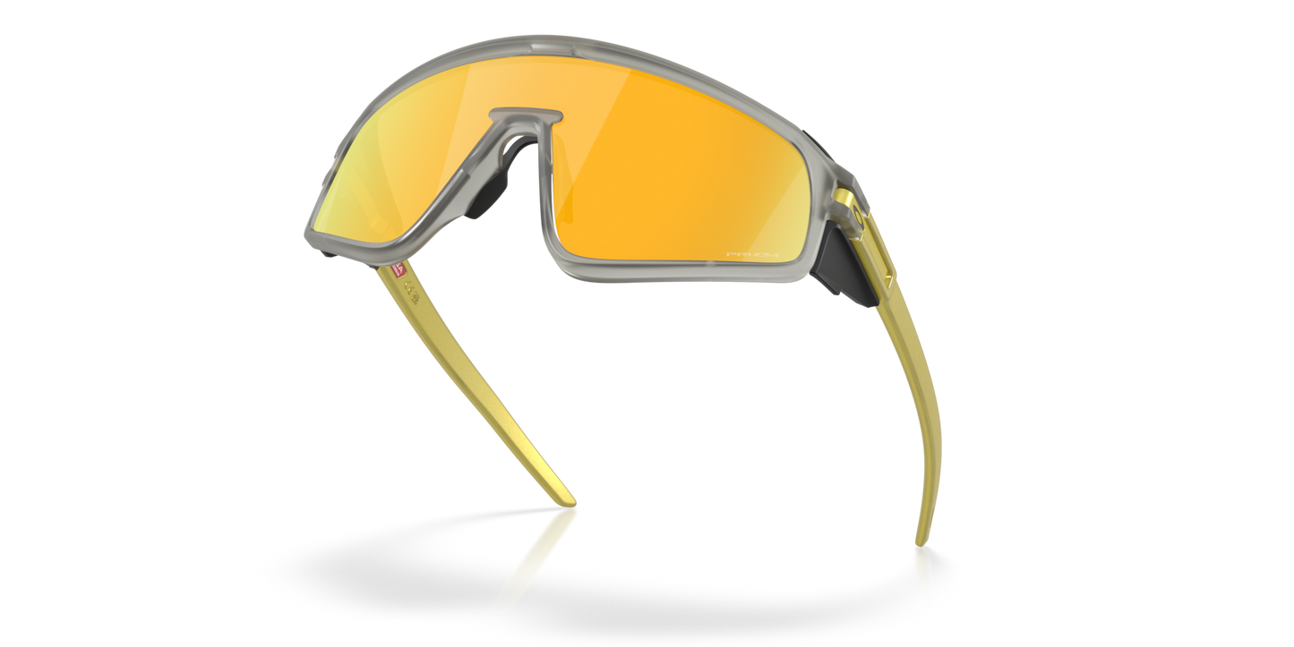 Oakley Sunglass Latch™ Panel Alloy Collection prizm 24k Lenses with matte grey ink Frame
