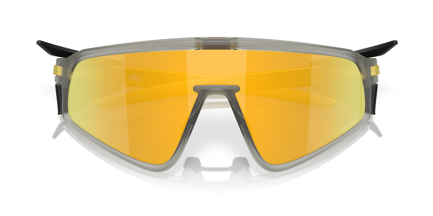 Oakley Sunglass Latch™ Panel Alloy Collection prizm 24k Lenses with matte grey ink Frame