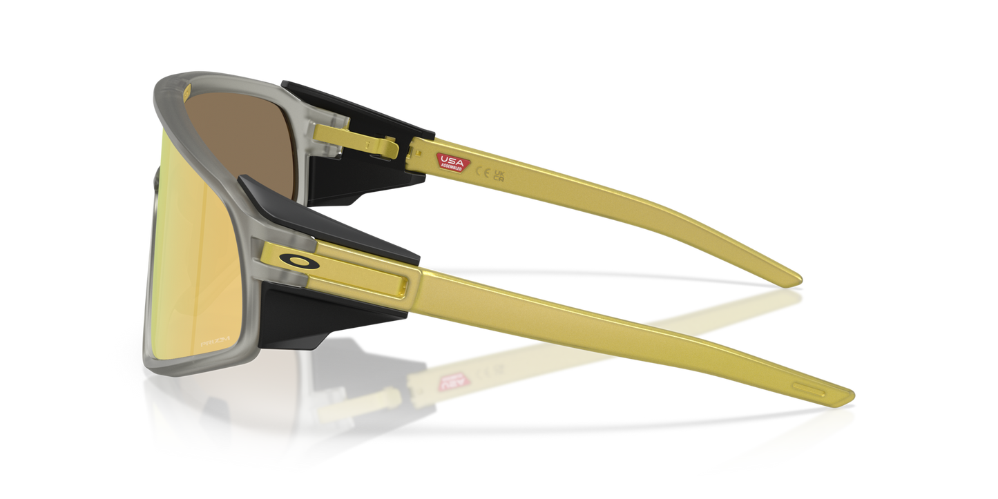 Oakley Sunglass Latch™ Panel Alloy Collection prizm 24k Lenses with matte grey ink Frame