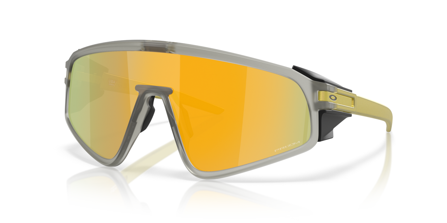 Oakley Sunglass Latch™ Panel Alloy Collection prizm 24k Lenses with matte grey ink Frame