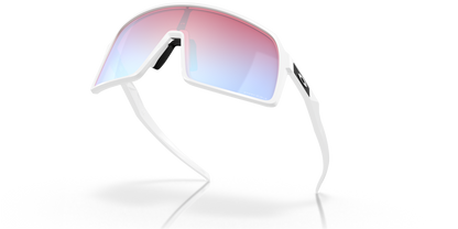 Oakley Sunglass Sutro prizm snow sapphire Lenses with polished white Frame