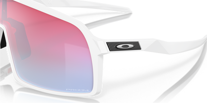 Oakley Sunglass Sutro prizm snow sapphire Lenses with polished white Frame