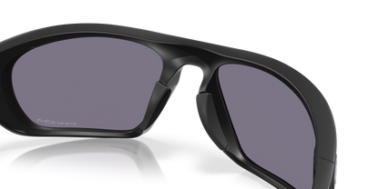Oakley Sunglass Lateralis )prizm grey Lenses With matte black ink Frame