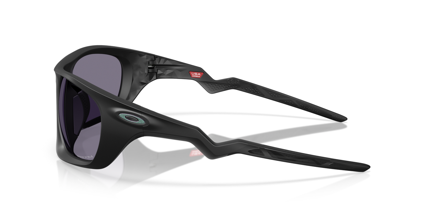 Oakley Sunglass Lateralis )prizm grey Lenses With matte black ink Frame