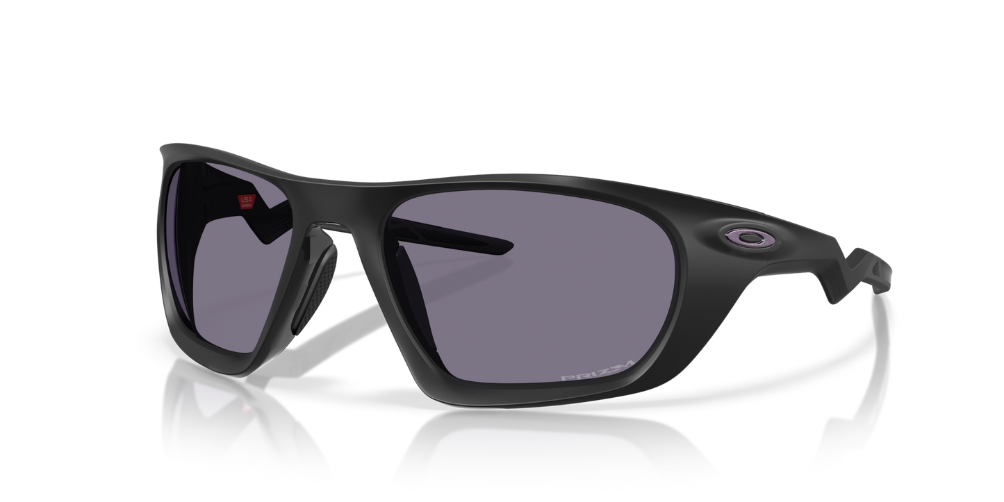 Oakley Sunglass Lateralis )prizm grey Lenses With matte black ink Frame