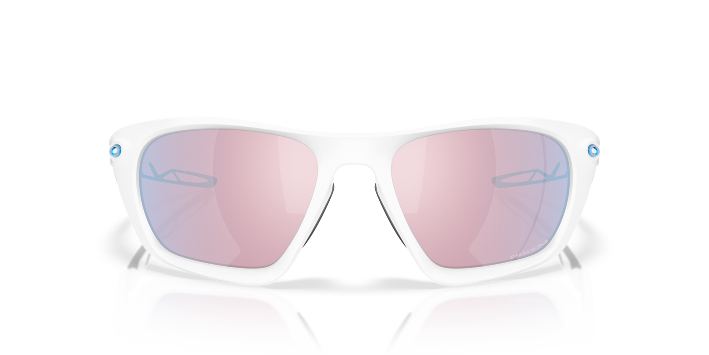 Oakley Sunglass Lateralis prizm snow sapphire Lenses,  matte white Frame