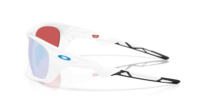 Oakley Sunglass Lateralis prizm snow sapphire Lenses,  matte white Frame