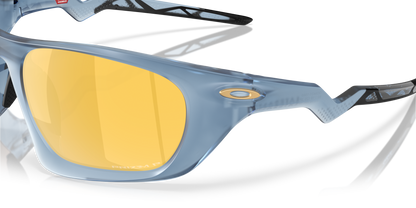 Oakley Sunglass Lateralis Polaris Collection prizm 24k polarized Lenses,  matte transparent abyss Frame