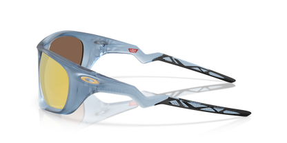 Oakley Sunglass Lateralis Polaris Collection prizm 24k polarized Lenses,  matte transparent abyss Frame
