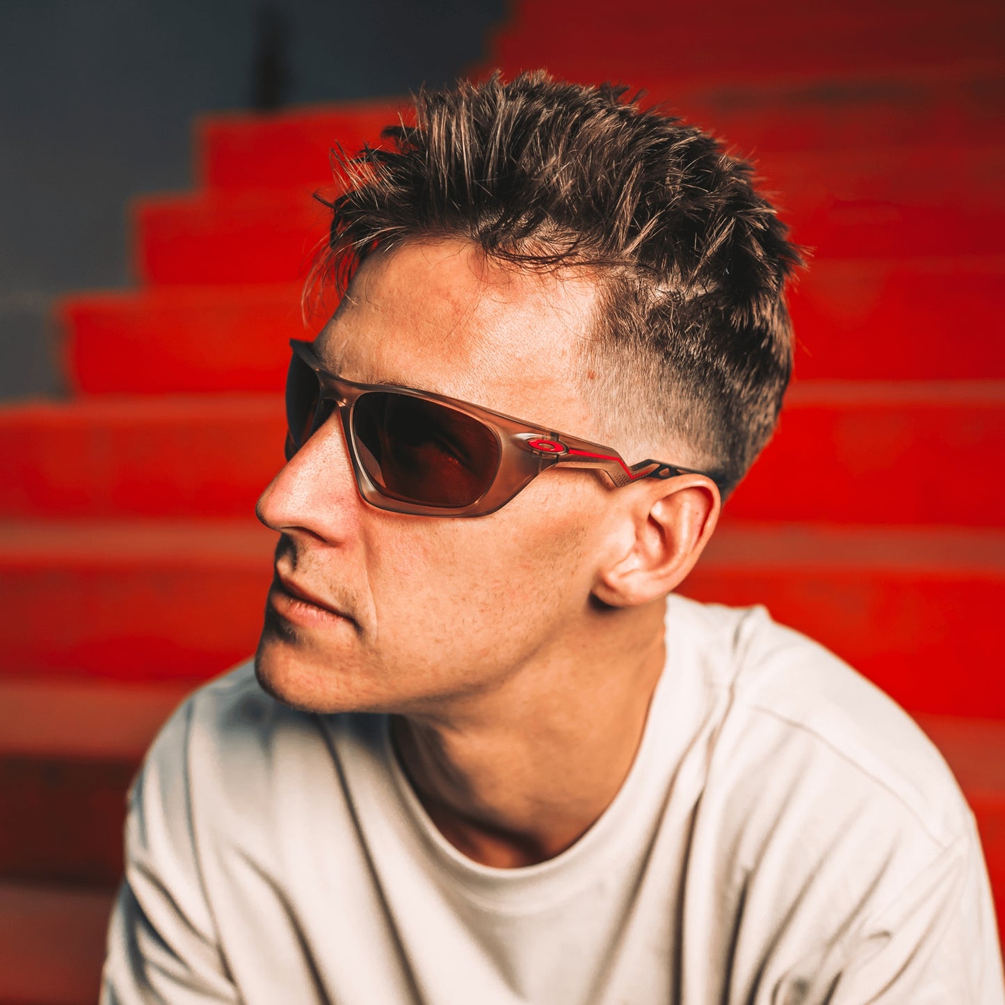 Oakley Lateralis Fabio Quartararo Signature Series prizm tungsten Lenses, matte sepia Frame