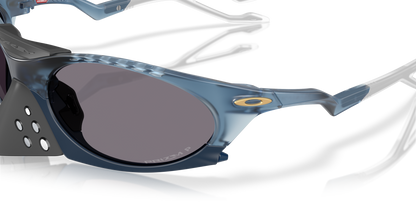 Oakley Sunglass Plantaris Polaris Collection prizm grey polarized Lenses,  matte transparent abyss Frame
