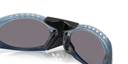 Oakley Sunglass Plantaris Polaris Collection prizm grey polarized Lenses,  matte transparent abyss Frame