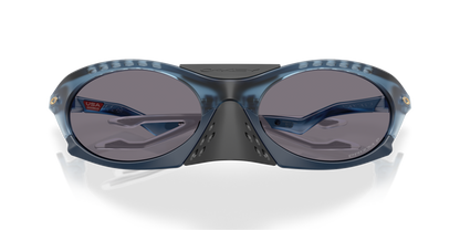 Oakley Sunglass Plantaris Polaris Collection prizm grey polarized Lenses,  matte transparent abyss Frame