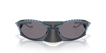Oakley Sunglass Plantaris Polaris Collection prizm grey polarized Lenses,  matte transparent abyss Frame