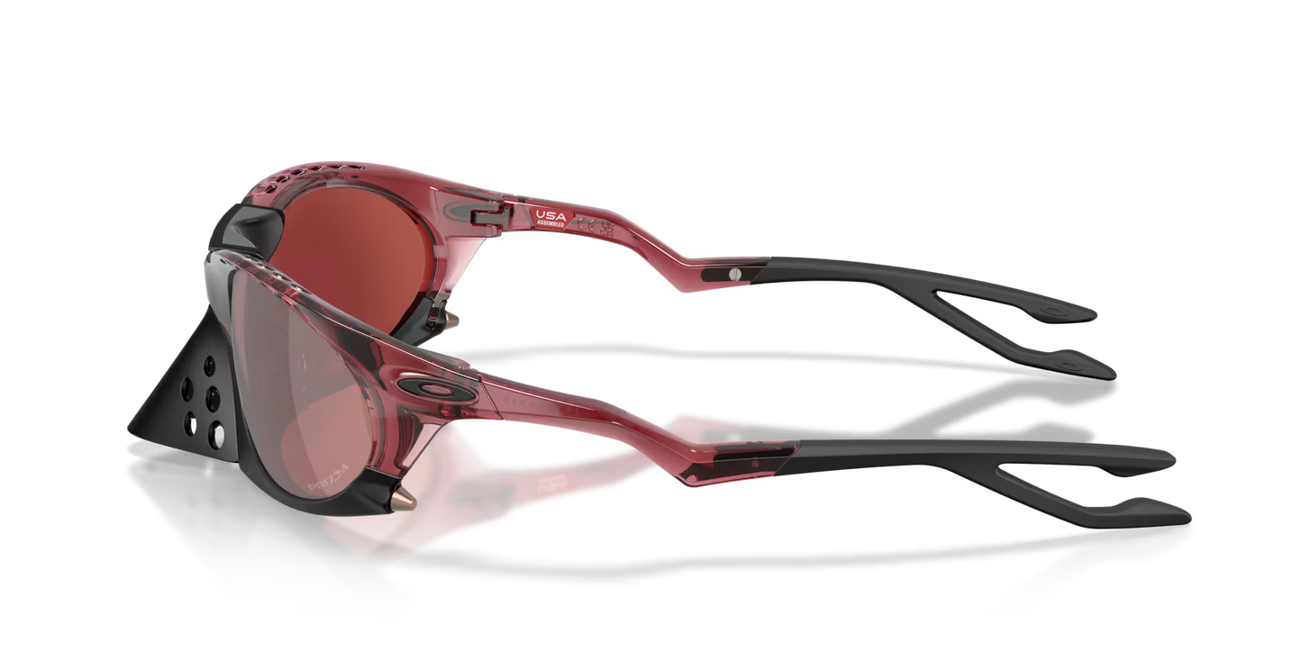 Oakley Plantaris Basecamp Collection prizm snow black iridium Lenses,  transparent iron red Frame