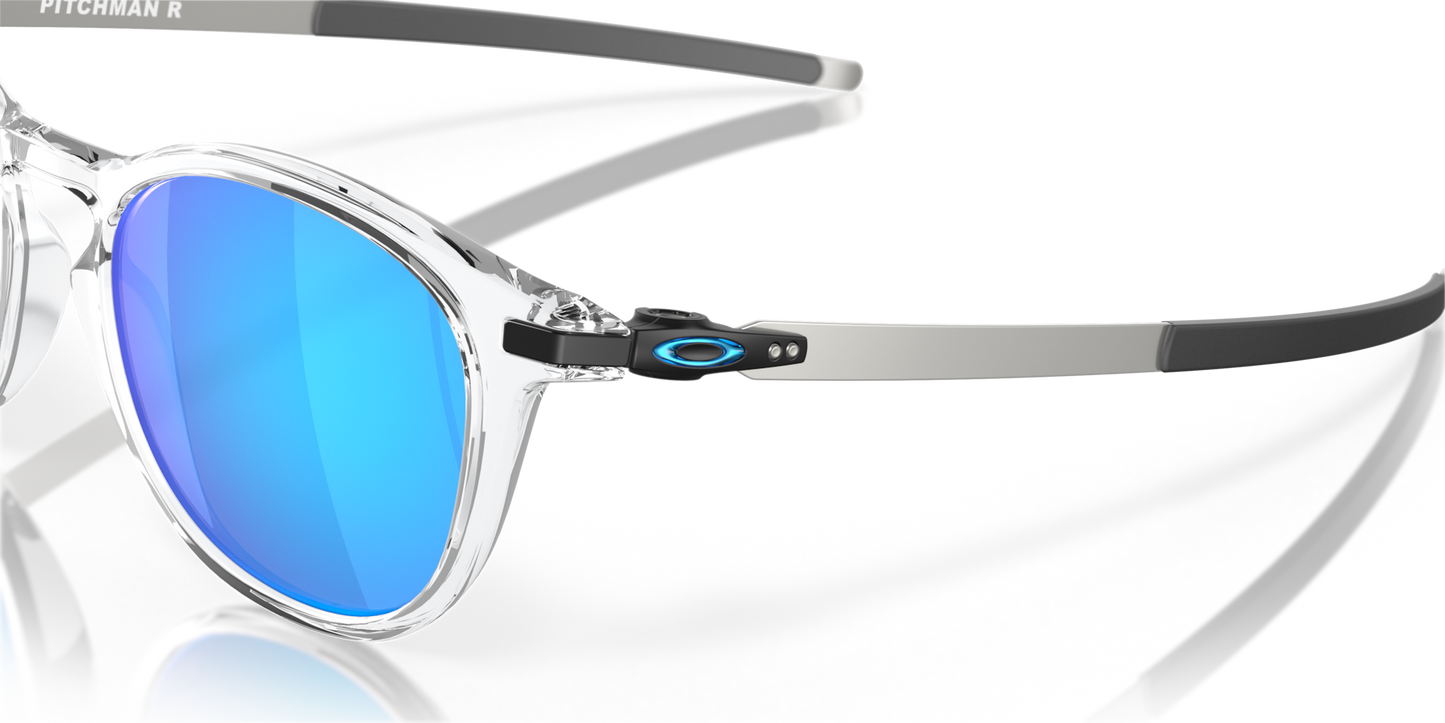 Oakley Sunglass Pitchman™ R prizm sapphire Lenses,  polished clear Frame