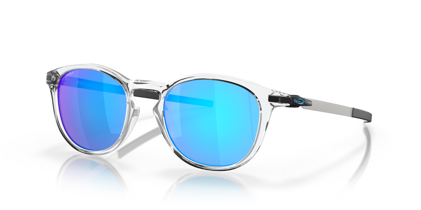 Oakley Sunglass Pitchman™ R prizm sapphire Lenses,  polished clear Frame