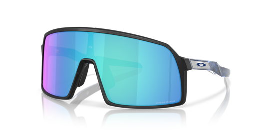 Oakley Sunglass Sutro S Fathom Collection prizm sapphire Lenses with matte black Frame