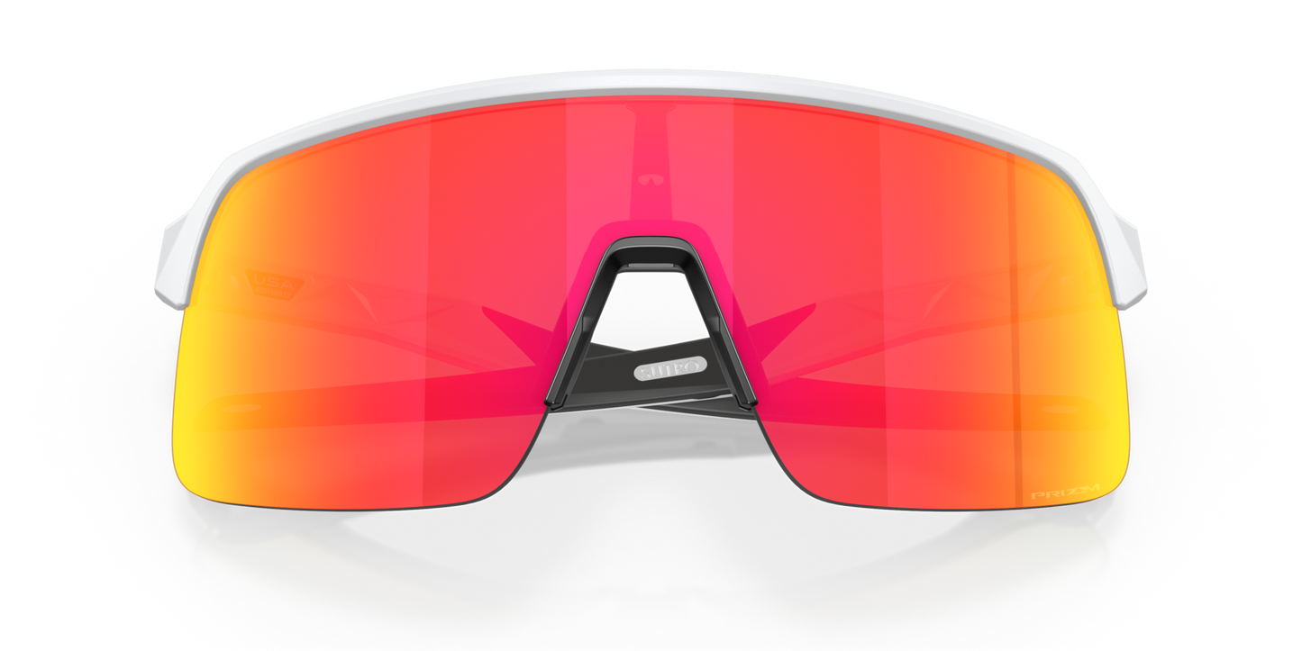 Oakley Sunglass Sutro Lite prizm ruby Lenses With matte white Frame