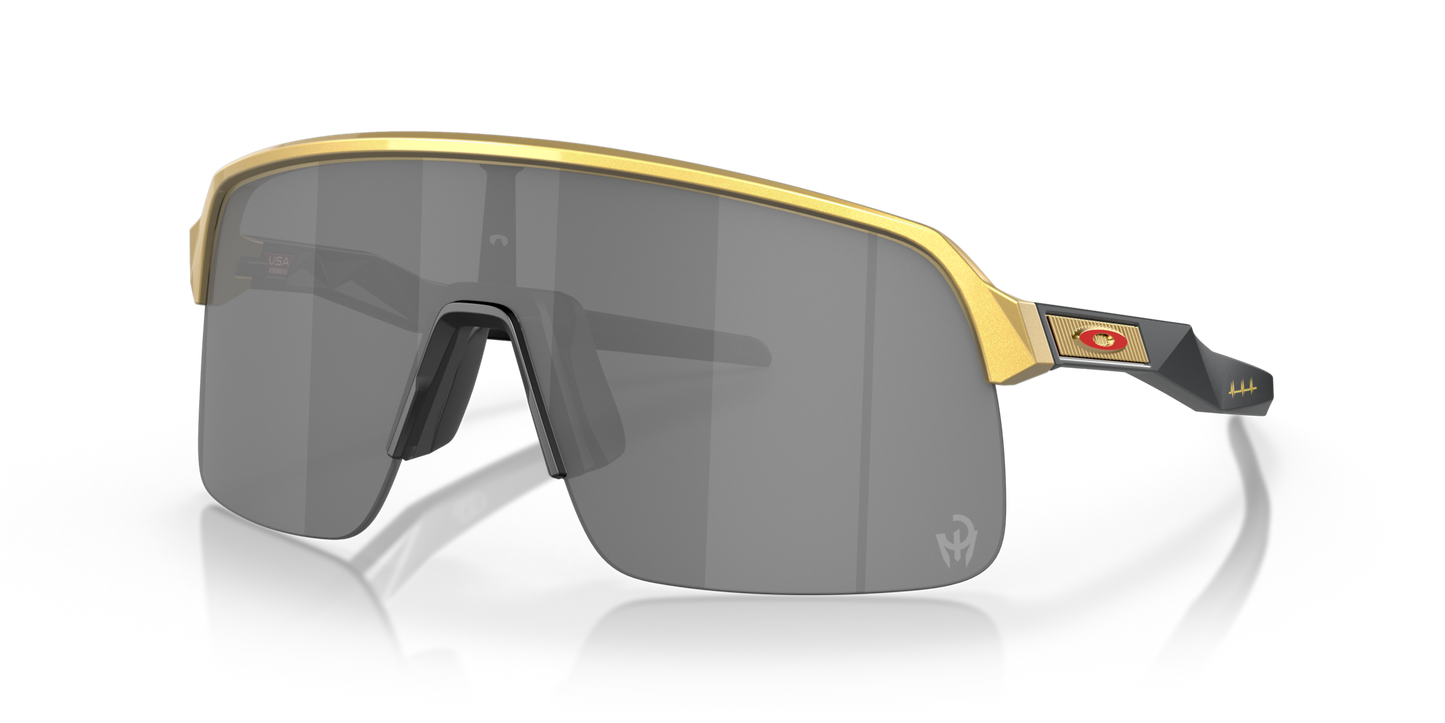 oakley Sunglass Sutro Lite Patrick Mahomes II Collection prizm black Lenses,  olympic gold Frame