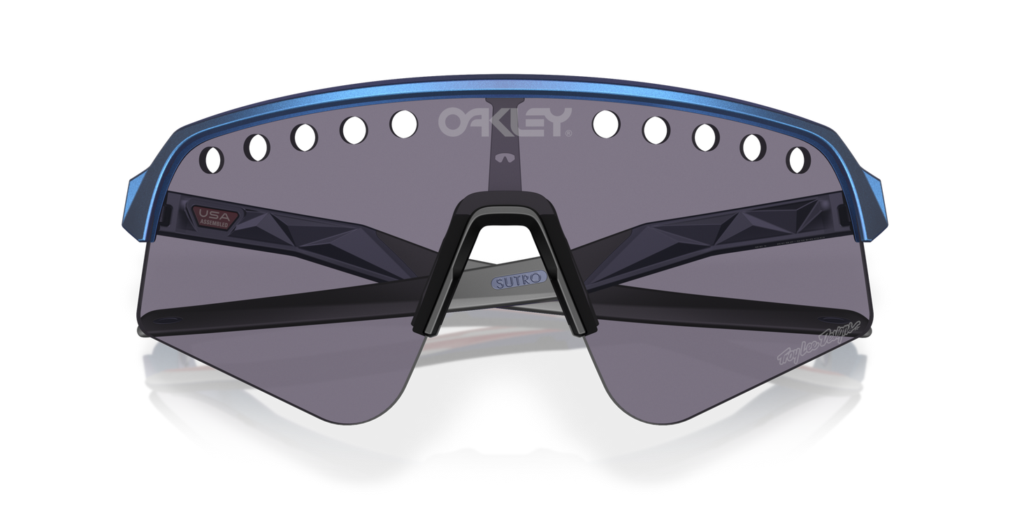 Oakley Sunglass Sutro Lite Sweep Troy Lee Designs Series prizm grey Lenses,  troy lee designs blue colorshift Frame