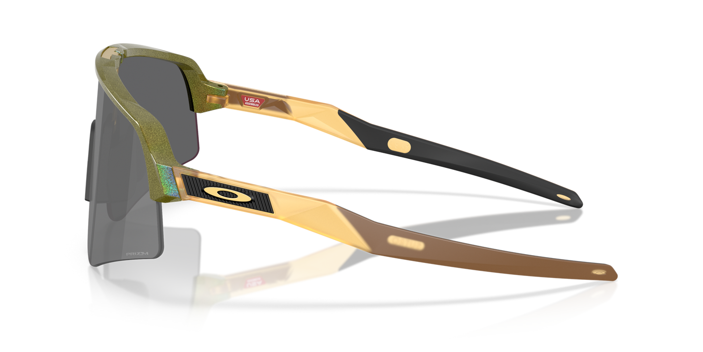 Oakley Sunglass Sutro Lite Sweep Polaris Collection prizm black Lenses With fern spacedust Frame