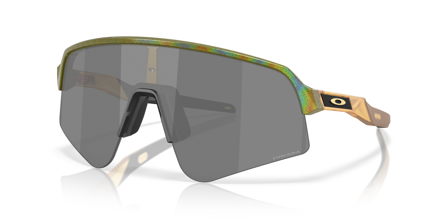 Oakley Sunglass Sutro Lite Sweep Polaris Collection prizm black Lenses With fern spacedust Frame