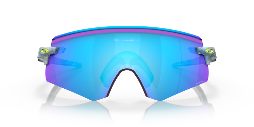 Oakley Sunglass Encoder Sanctuary Collection prizm sapphire Lenses with sanctuary swirl Frame