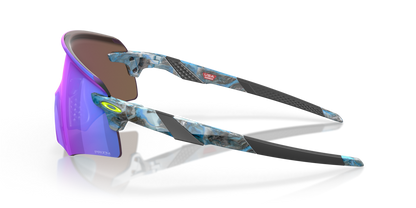 Oakley Sunglass Encoder Sanctuary Collection prizm sapphire Lenses with sanctuary swirl Frame