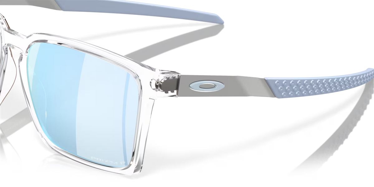 Oakley Exchange Sun prizm deep water polarized Lenses,  polished clear Frame