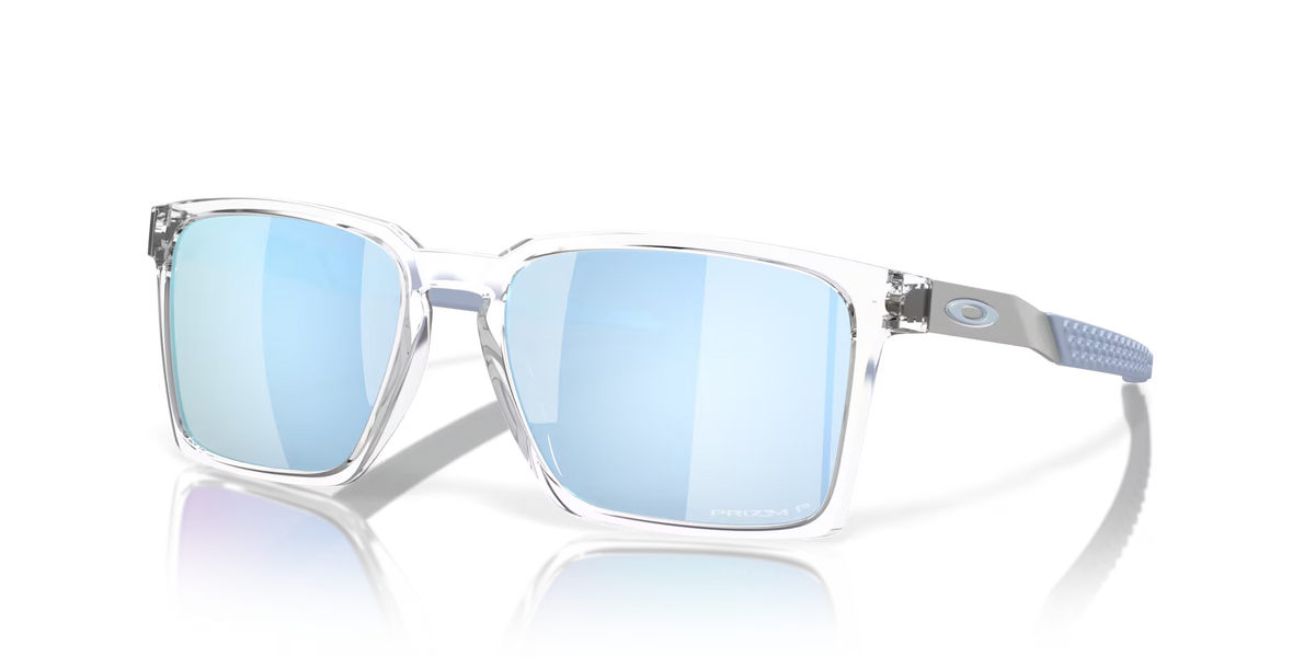 Oakley Exchange Sun prizm deep water polarized Lenses,  polished clear Frame