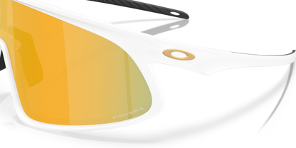 Oakley RSLV Sunglass with prizm 24k Lenses and matte white Frame