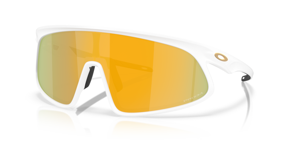 Oakley RSLV Sunglass with prizm 24k Lenses and matte white Frame