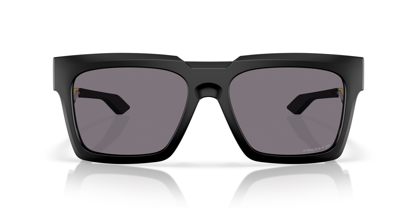 Oakley Sunglass Enigma Ink prizm grey polarized Lenses,  matte black Frame