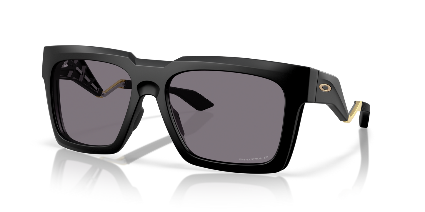 Oakley Sunglass Enigma Ink prizm grey polarized Lenses,  matte black Frame