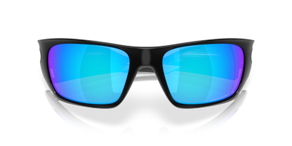 Oakley Sunglass Masseter prizm sapphire polarized Lenses with polished black Frame