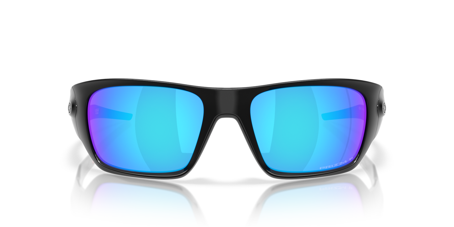 Oakley Sunglass Masseter prizm sapphire polarized Lenses with polished black Frame
