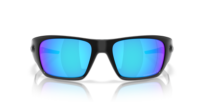 Oakley Sunglass Masseter prizm sapphire polarized Lenses with polished black Frame